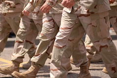 soldiers walking