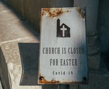 closed church sign