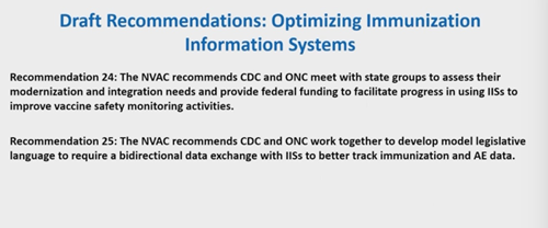 NVAC IIS Recommendation